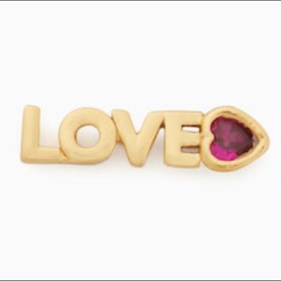 LOVE ❤️ Kate Spade Stud Earrings Love You ❤️, Mom Love Mini Studs Cute Jewelry - Picture 3 of 5